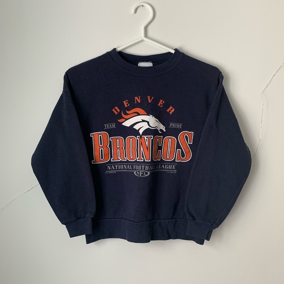 Vintage Kid’s Denver Broncos NFL Sweater in Navy - Picture 1 of 5